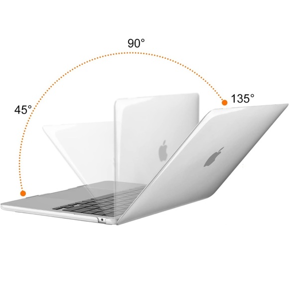 New MacBook 13.6 inch Clear 2-piece Hard shell Case Model Numbers: A2682 A3113 - Picture 7 of 8